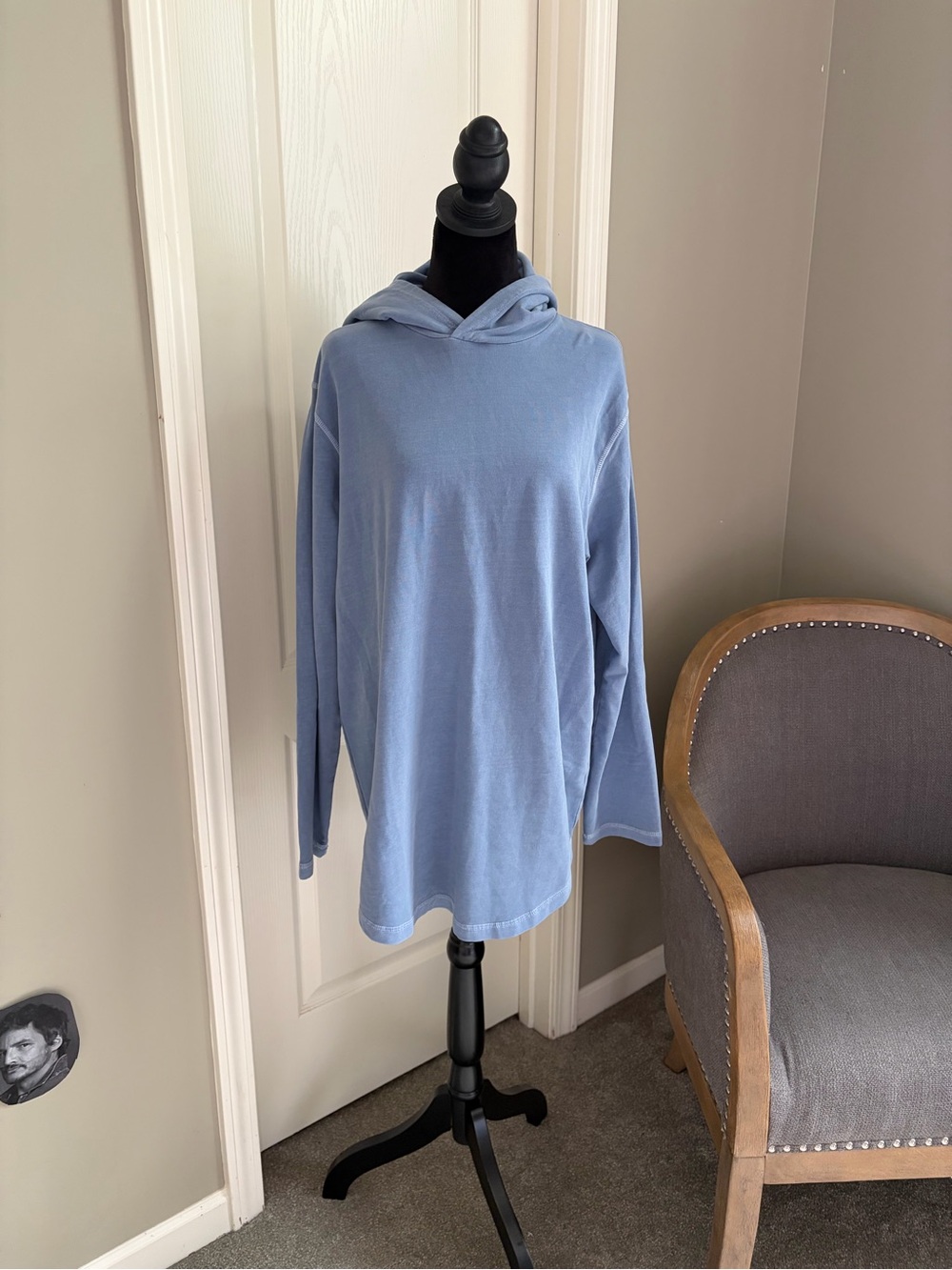 Goodlife Light Blue Long Sleeve Hooded Tee